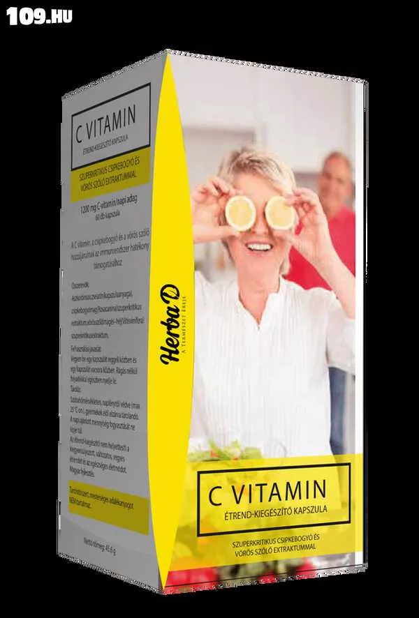 C-vitamin csipkebogyó és vörösszőlő extraktummal - Herba-D